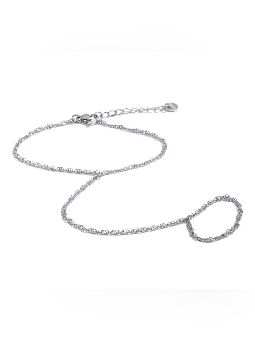 Sterling Silver Rope Chain Bracelet for Women - Shiny Silver